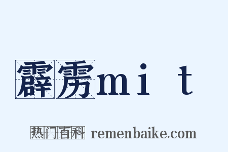 霹雳mit是什么意思的图片